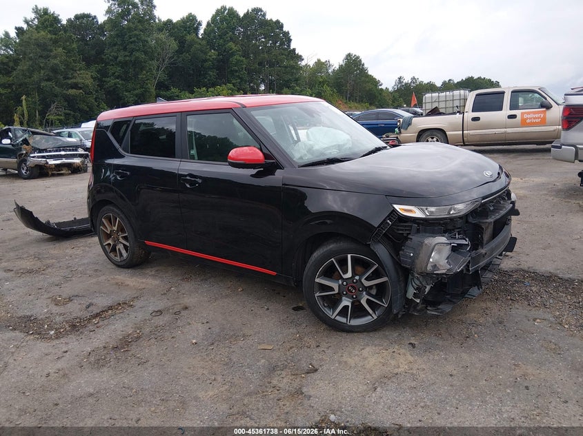 2020 Kia Soul VIN KNDJ63AU2L7012684 IAAI salvage auction — LEFT SIDE, Salvage (Mississippi), sold $1,525 on 2026-07-15 (photo 1)