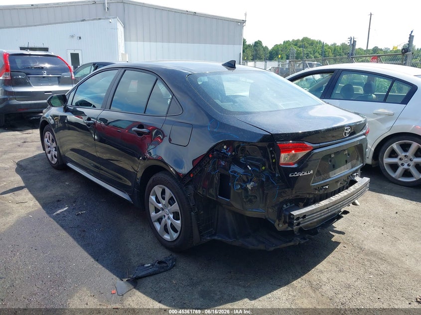 2022 Toyota Corolla VIN 5YFEPMAE6NP345467 IAAI salvage auction — REAR END, Salvage Title, sold $5,300 on 2026-07-23 (photo 3)