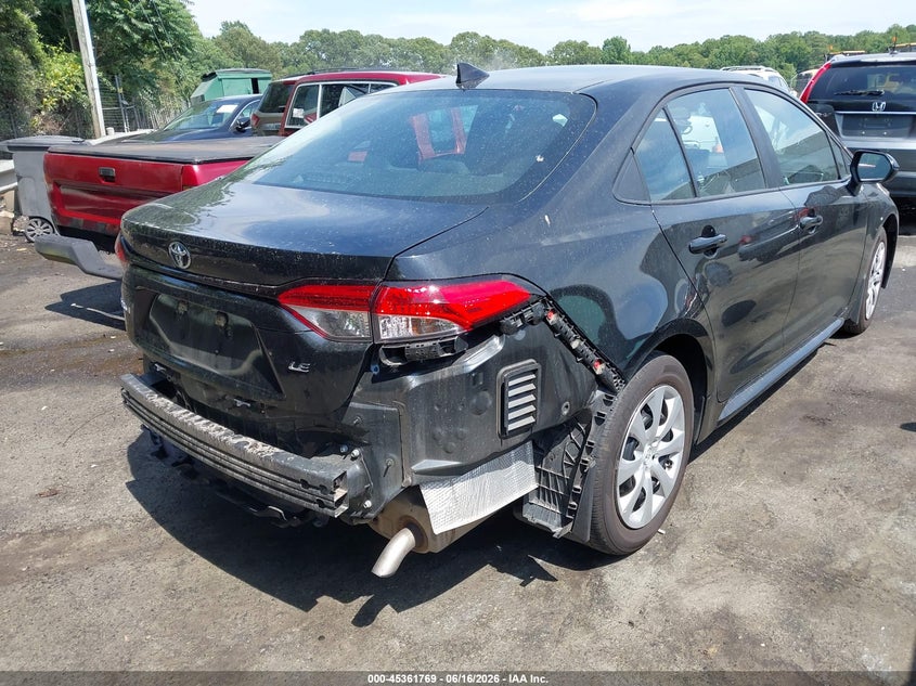 2022 Toyota Corolla VIN 5YFEPMAE6NP345467 IAAI salvage auction — REAR END, Salvage Title, sold $5,300 on 2026-07-23 (photo 4)