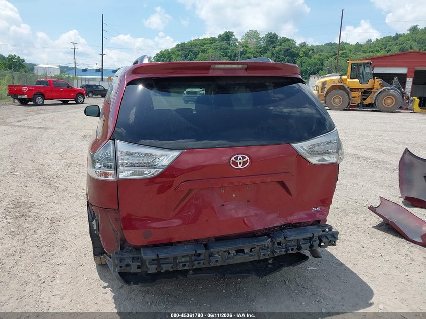 2014 Toyota Sienna VIN 5TDXK3DC8ES466634 IAAI salvage auction — REAR END, Salvage Title, sold $3,550 on 2026-07-28 (photo 6)