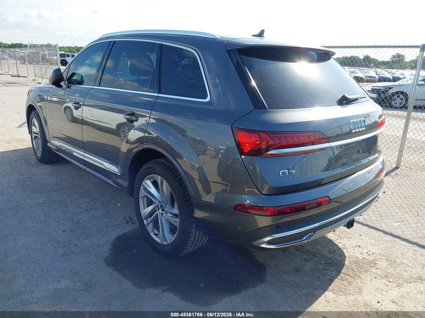 2022 Audi Q7 VIN WA1LXBF72ND004019 IAAI salvage auction — HAIL, Salvage Title, sold $21,100 on 2026-08-25 (photo 3)