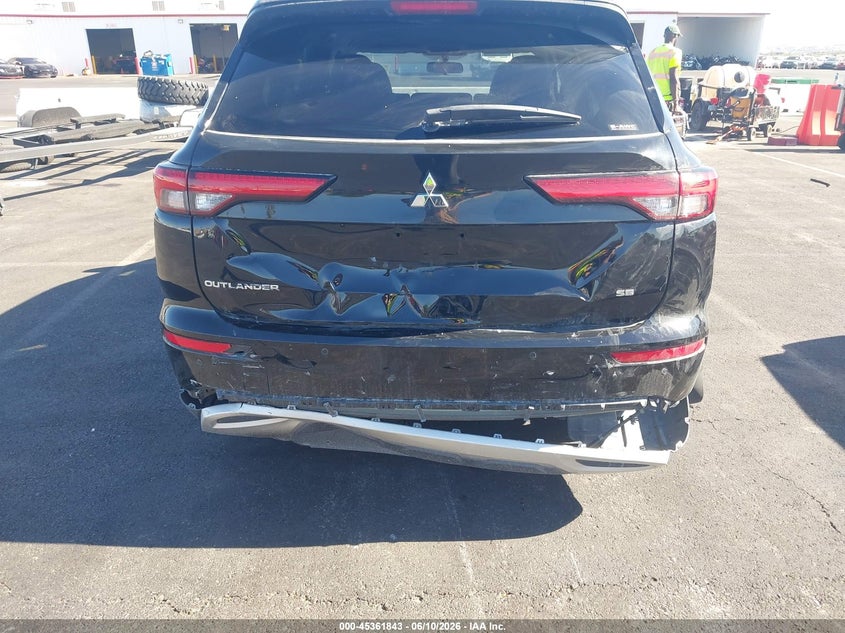 2022 Mitsubishi Outlander VIN JA4J4UA81NZ066364 IAAI salvage auction — REAR END, Salvage Title, sold $7,500 on 2026-07-24 (photo 6)