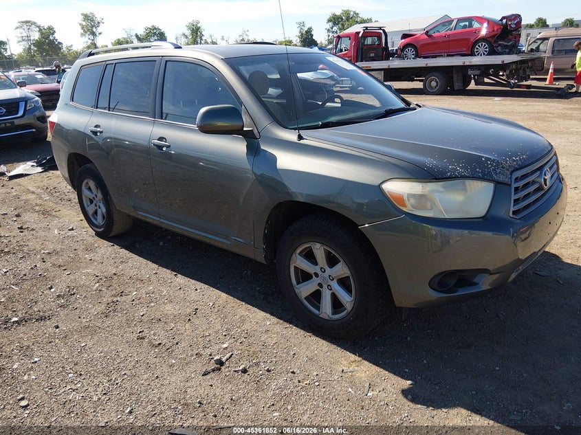 2008 Toyota Highlander VIN JTEDS41A282008641 IAAI salvage auction — LEFT REAR, Salvage (Ohio), sold $1,650 on 2026-07-09 (photo 1)