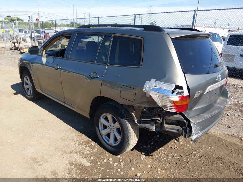 2008 Toyota Highlander VIN JTEDS41A282008641 IAAI salvage auction — LEFT REAR, Salvage (Ohio), sold $1,650 on 2026-07-09 (photo 3)
