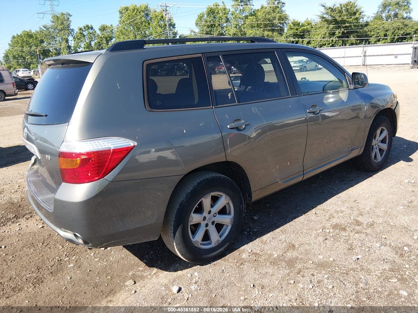 2008 Toyota Highlander VIN JTEDS41A282008641 IAAI salvage auction — LEFT REAR, Salvage (Ohio), sold $1,650 on 2026-07-09 (photo 4)