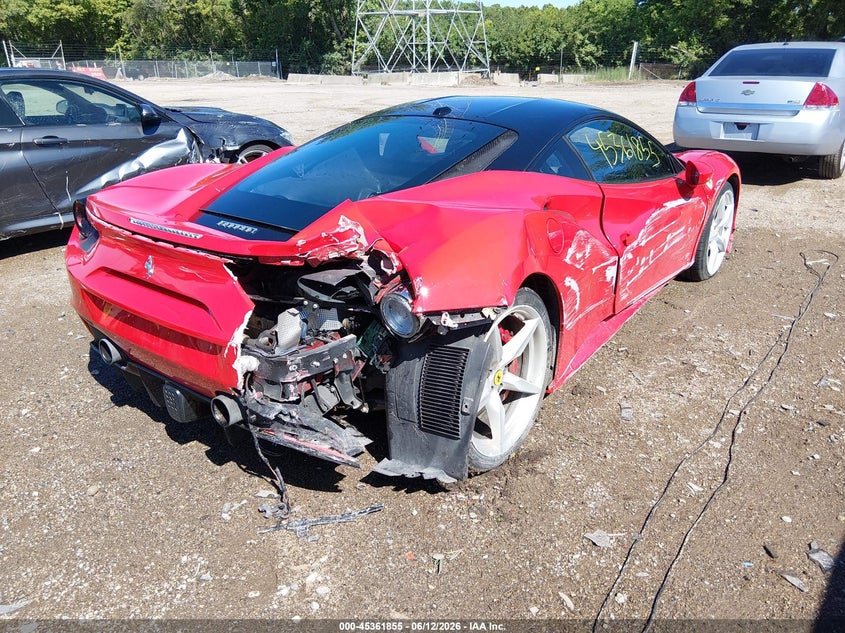 2019 Ferrari 488 VIN ZFF79ALA3K0238413 IAAI salvage auction — REAR END, Salvage Title, sold $98,000 on 2026-08-12 (photo 4)