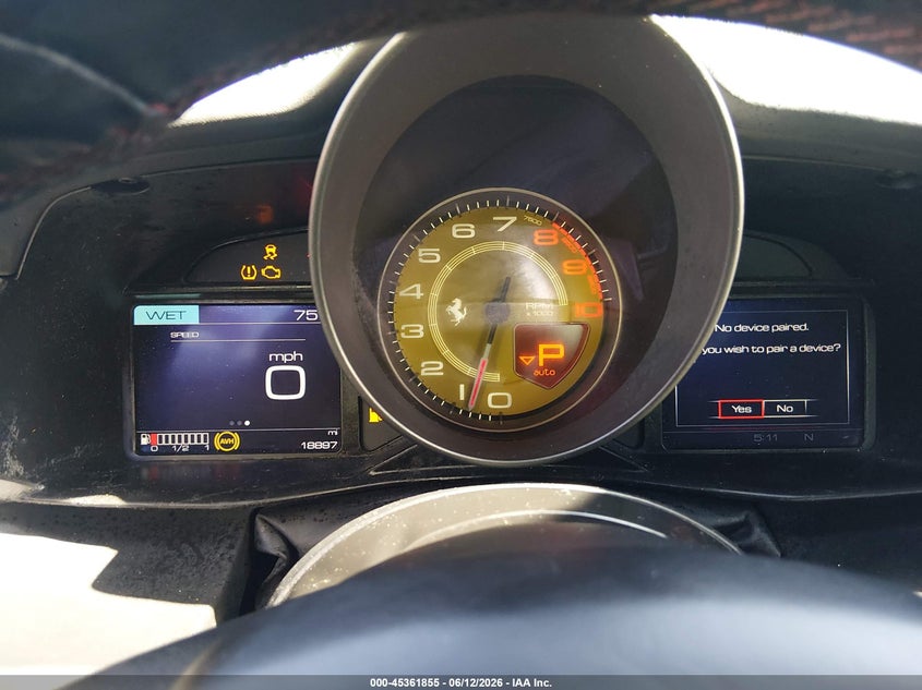 2019 Ferrari 488 VIN ZFF79ALA3K0238413 IAAI salvage auction — REAR END, Salvage Title, sold $98,000 on 2026-08-12 (photo 7)