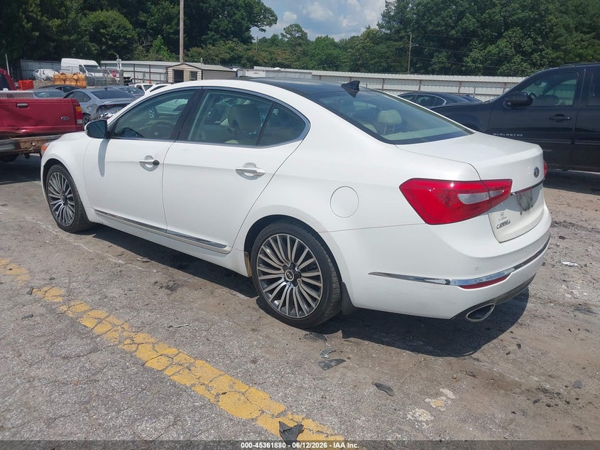 2015 Kia Cadenza VIN KNALN4D73F5174442 IAAI salvage auction — REAR END, Salvage (Georgia), sold $1,650 on 2026-07-10 (photo 3)