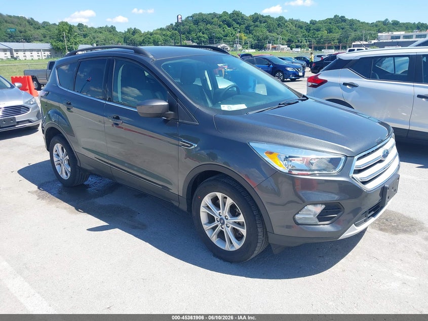 2018 Ford Escape VIN 1FMCU9GD8JUD08831 IAAI salvage auction — HAIL, SF97 (Illinois), sold $8,600 on 2026-07-09 (photo 1)