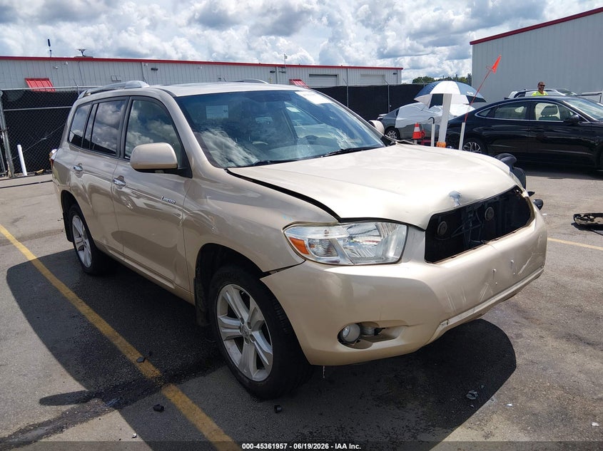 2008 Toyota Highlander VIN JTEES42A682052063 IAAI salvage auction — FRONT END, Salvage (South Carolina), sold $2,600 on 2026-07-22 (photo 1)