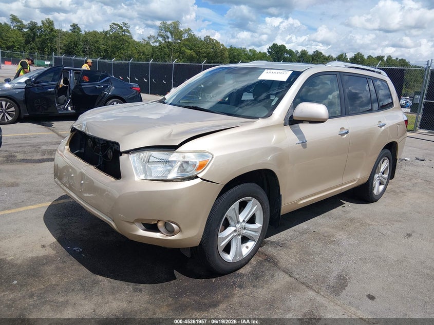 2008 Toyota Highlander VIN JTEES42A682052063 IAAI salvage auction — FRONT END, Salvage (South Carolina), sold $2,600 on 2026-07-22 (photo 2)