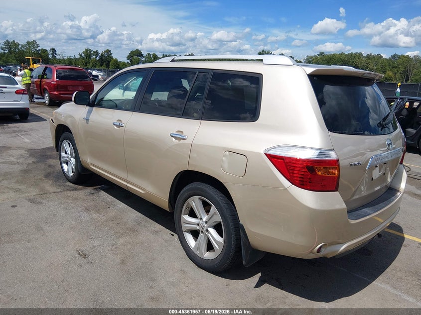 2008 Toyota Highlander VIN JTEES42A682052063 IAAI salvage auction — FRONT END, Salvage (South Carolina), sold $2,600 on 2026-07-22 (photo 3)