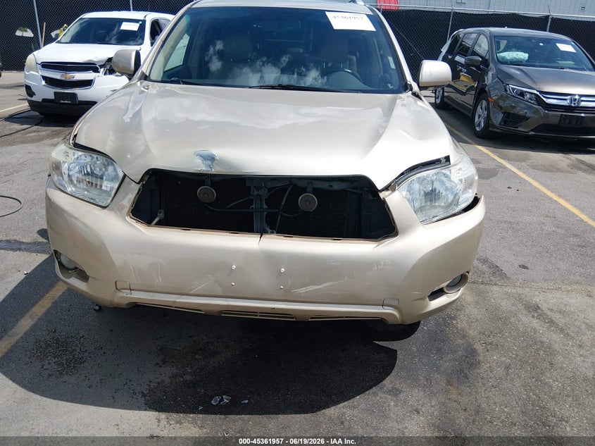 2008 Toyota Highlander VIN JTEES42A682052063 IAAI salvage auction — FRONT END, Salvage (South Carolina), sold $2,600 on 2026-07-22 (photo 6)