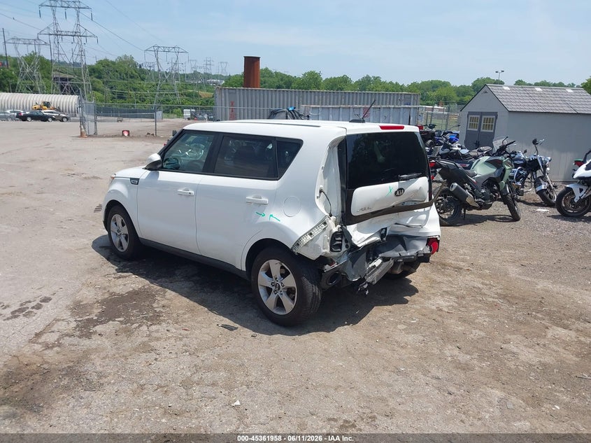 2017 Kia Soul VIN KNDJN2A29H7428685 IAAI salvage auction — REAR END, Salvage (Pennsylvania), sold $1,775 on 2026-07-17 (photo 3)