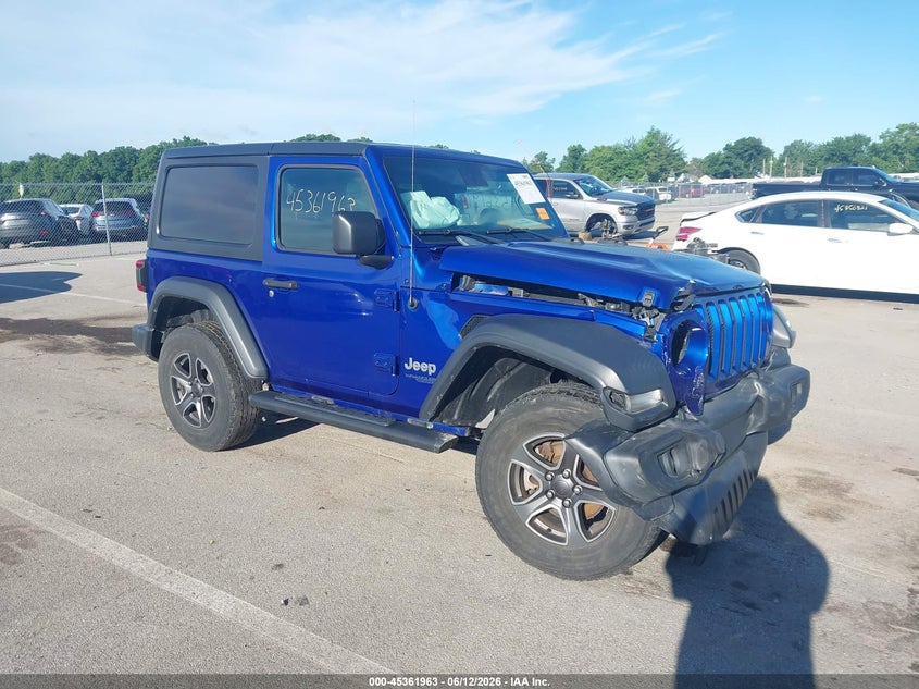 2020 Jeep Wrangler / VIN 1C4GJXAN6LW246955 IAAI salvage auction — FRONT END, Salvage (Indiana), sold $8,675 on 2026-07-31 (photo 1)