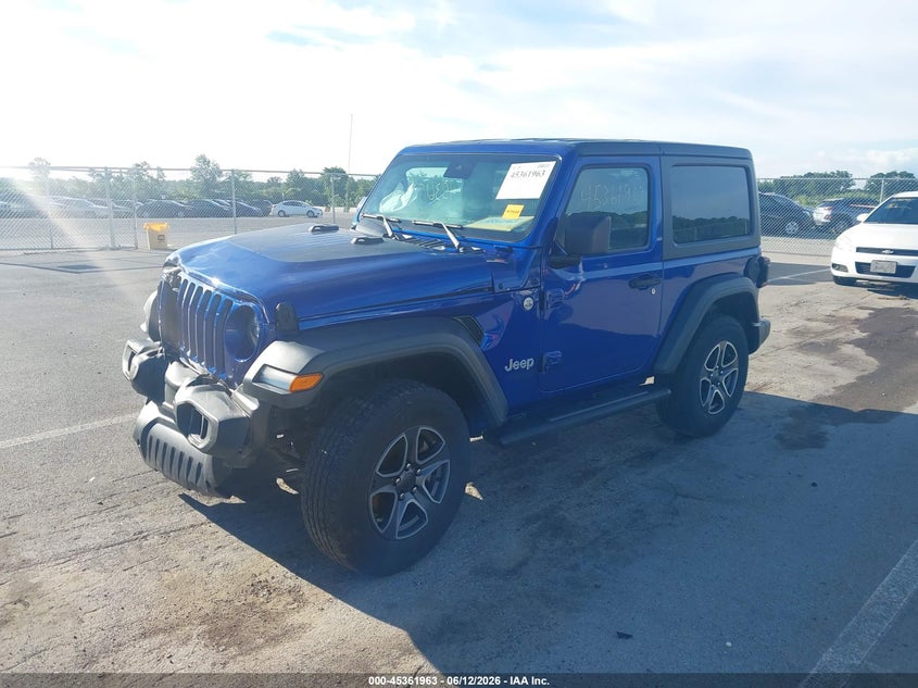 2020 Jeep Wrangler / VIN 1C4GJXAN6LW246955 IAAI salvage auction — FRONT END, Salvage (Indiana), sold $8,675 on 2026-07-31 (photo 2)