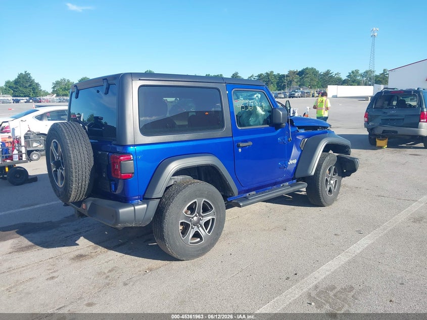 2020 Jeep Wrangler / VIN 1C4GJXAN6LW246955 IAAI salvage auction — FRONT END, Salvage (Indiana), sold $8,675 on 2026-07-31 (photo 4)