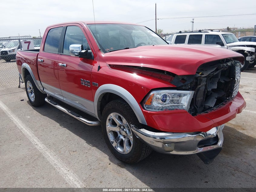 2014 Ram 1500 VIN 1C6RR7NT0ES342690 IAAI salvage auction — FRONT END, Original (Texas), sold $3,300 on 2026-07-22 (photo 1)