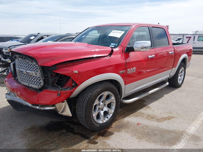 2014 Ram 1500 VIN 1C6RR7NT0ES342690 IAAI salvage auction — FRONT END, Original (Texas), sold $3,300 on 2026-07-22 (photo 2)