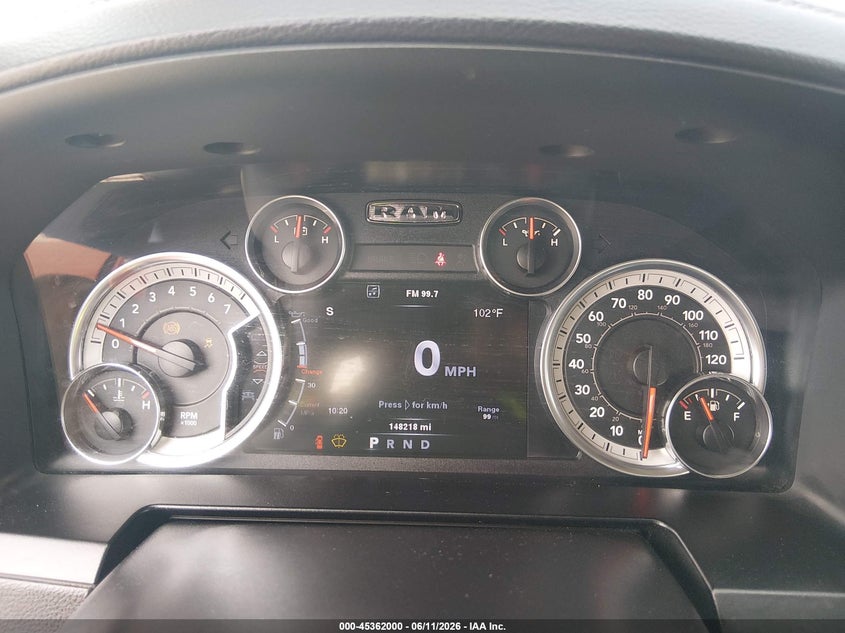 2014 Ram 1500 VIN 1C6RR7NT0ES342690 IAAI salvage auction — FRONT END, Original (Texas), sold $3,300 on 2026-07-22 (photo 7)