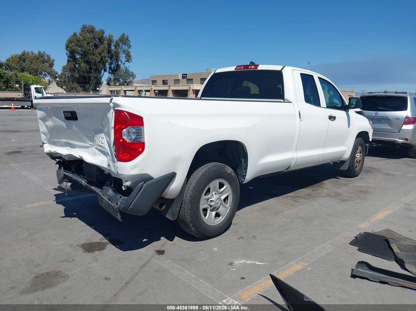 2020 Toyota Tundra VIN 5TFTY5F1XLX011053 IAAI salvage auction — FRONT & REAR, Salvage (California), sold $2,700 on 2026-07-29 (photo 4)