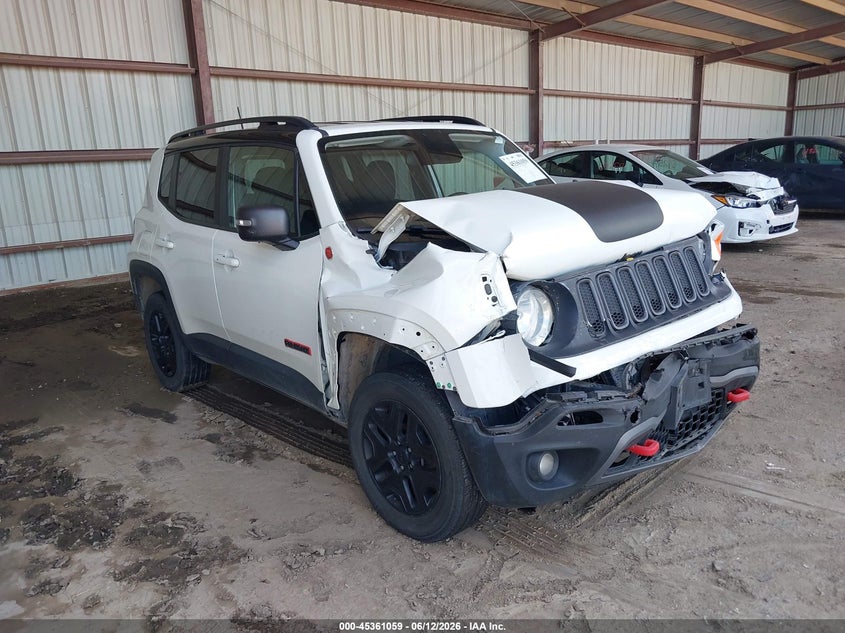2018 Jeep Renegade VIN ZACCJBCB4JPH70121 IAAI salvage auction — FRONT END, Certificate Of Title (Nebraska), sold $875 on 2026-07-23 (photo 1)