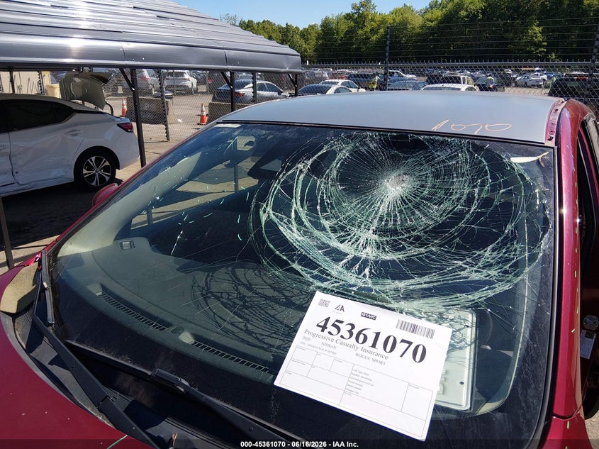 2020 Nissan Rogue VIN JN1BJ1CW1LW367960 IAAI salvage auction — STORM DAMAGE, Salvage Title, sold $4,500 on 2026-07-30 (photo 6)