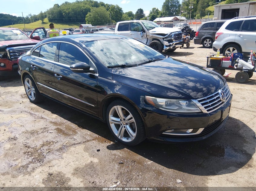 2013 Volkswagen Passat cc VIN WVWBN7AN7DE505555 IAAI salvage auction — FRONT END, Salvage (West Virginia), sold $500 on 2026-07-18 (photo 1)