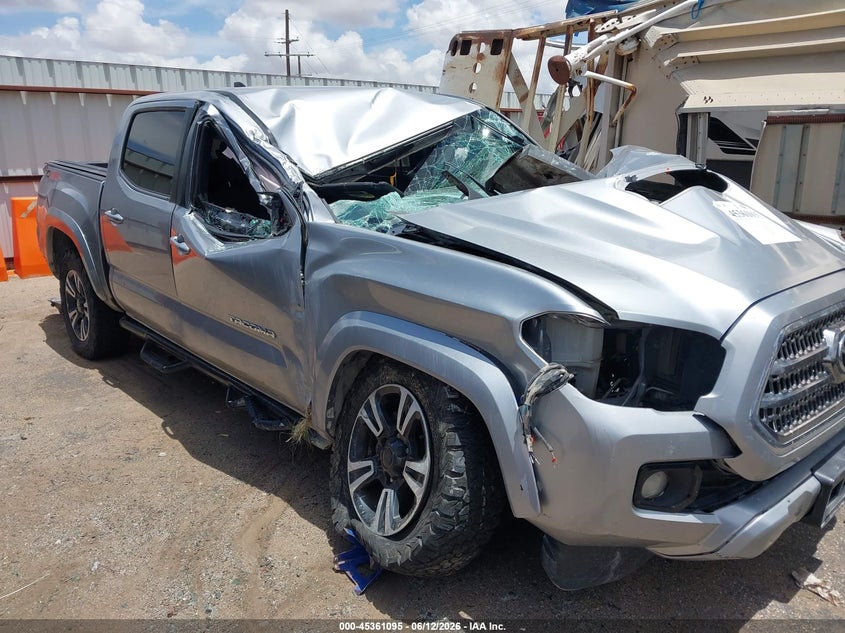 2017 Toyota Tacoma VIN 5TFCZ5AN9HX099009 IAAI salvage auction — ROLLOVER, Non-Repairable (Texas), sold $2,350 on 2026-07-28 (photo 1)