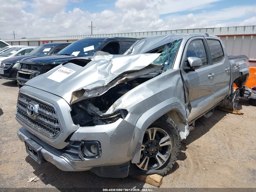 2017 Toyota Tacoma VIN 5TFCZ5AN9HX099009 IAAI salvage auction — ROLLOVER, Non-Repairable (Texas), sold $2,350 on 2026-07-28 (photo 2)