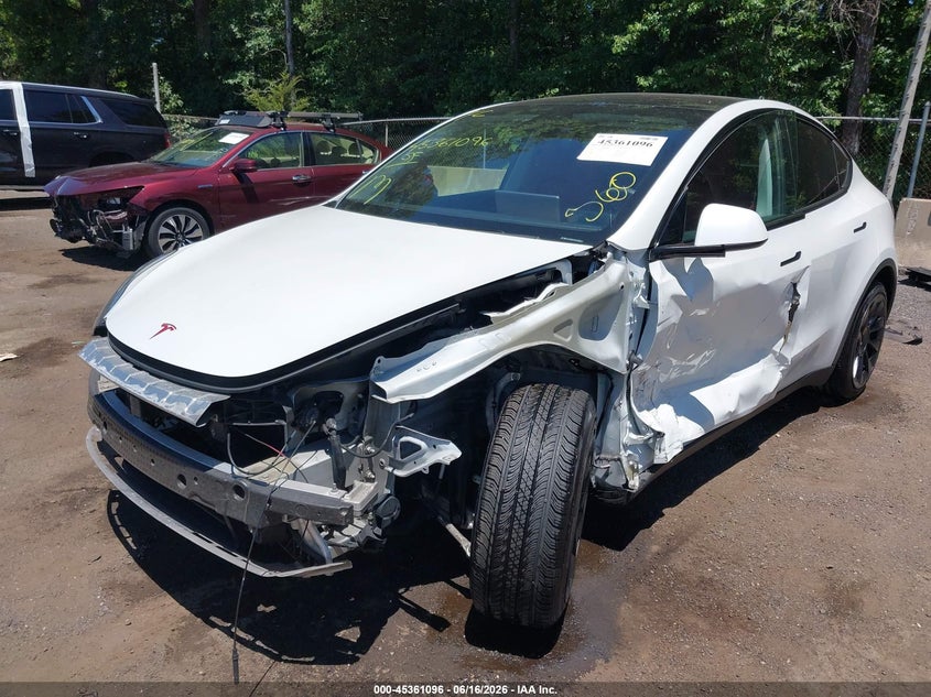 2020 Tesla Model y VIN 5YJYGDEE7LF039880 IAAI salvage auction — FRONT END, Salvage - Greater Than 75% (Maryland), sold $8,000 on 2026-07-08 (photo 6)