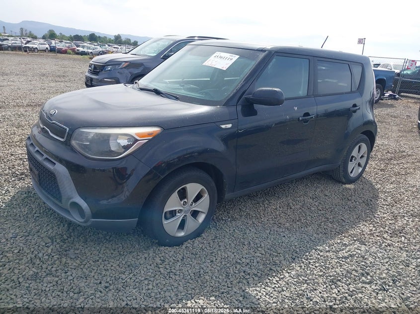 2014 Kia Soul VIN KNDJN2A29E7014639 IAAI salvage auction — NORMAL WEAR, Clear - Public Restricted (Oregon), sold $300 on 2026-07-06 (photo 2)