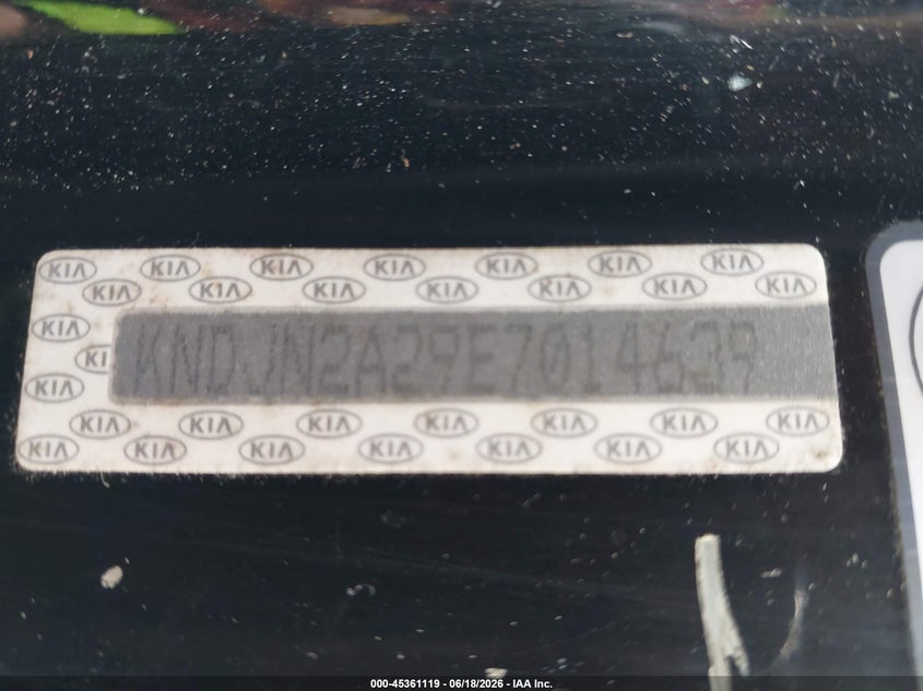2014 Kia Soul VIN KNDJN2A29E7014639 IAAI salvage auction — NORMAL WEAR, Clear - Public Restricted (Oregon), sold $300 on 2026-07-06 (photo 9)