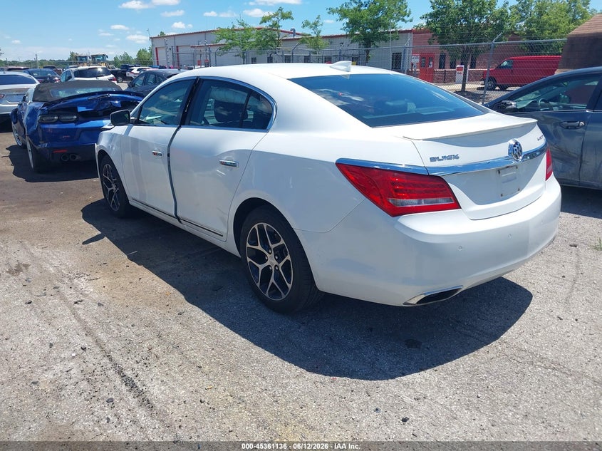 2016 Buick Lacrosse VIN 1G4G45G37GF214812 IAAI salvage auction — FRONT END, Salvage Title, sold $1,250 on 2026-07-18 (photo 3)