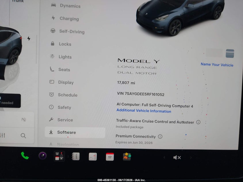 2024 Tesla Model y VIN 7SAYGDEE5RF161052 IAAI salvage auction — LEFT SIDE, Salvage (Wisconsin), sold $16,325 on 2026-07-09 (photo 7)