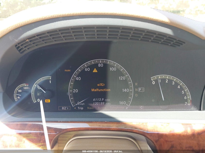 2008 Mercedes-benz S class VIN WDDNG71XX8A157987 IAAI salvage auction — REAR END, Salvage (Georgia), sold $1,750 on 2026-07-16 (photo 7)