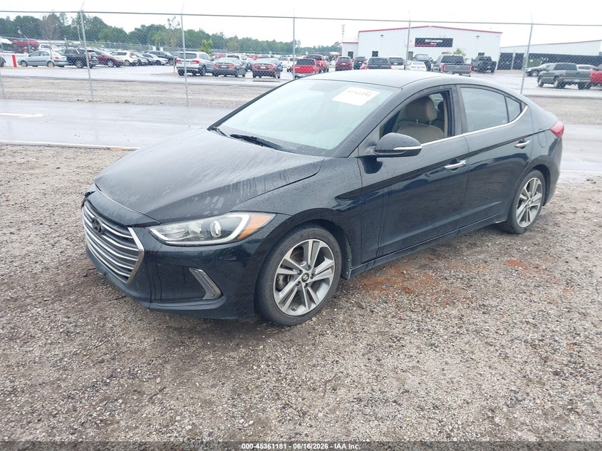 2017 Hyundai Elantra VIN KMHD84LF9HU073479 IAAI salvage auction — RIGHT REAR, Salvage (South Carolina), sold $900 on 2026-07-15 (photo 2)