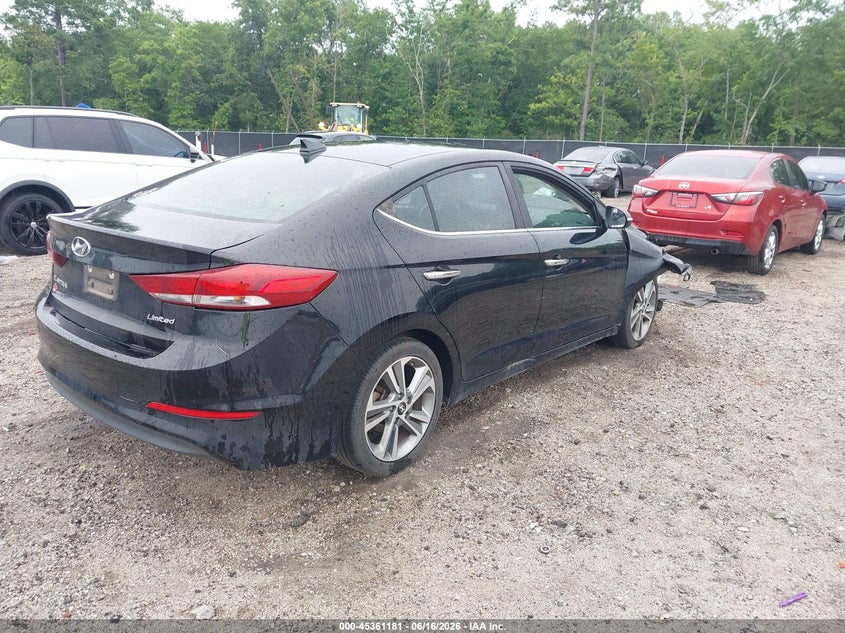 2017 Hyundai Elantra VIN KMHD84LF9HU073479 IAAI salvage auction — RIGHT REAR, Salvage (South Carolina), sold $900 on 2026-07-15 (photo 4)