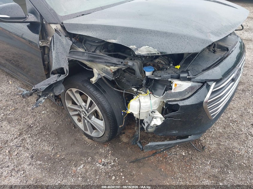 2017 Hyundai Elantra VIN KMHD84LF9HU073479 IAAI salvage auction — RIGHT REAR, Salvage (South Carolina), sold $900 on 2026-07-15 (photo 6)
