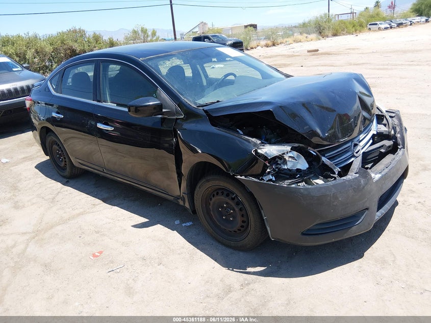 2015 Nissan Sentra VIN 3N1AB7AP7FL644788 IAAI salvage auction — FRONT END, Salvage (Arizona), sold $350 on 2026-07-09 (photo 1)