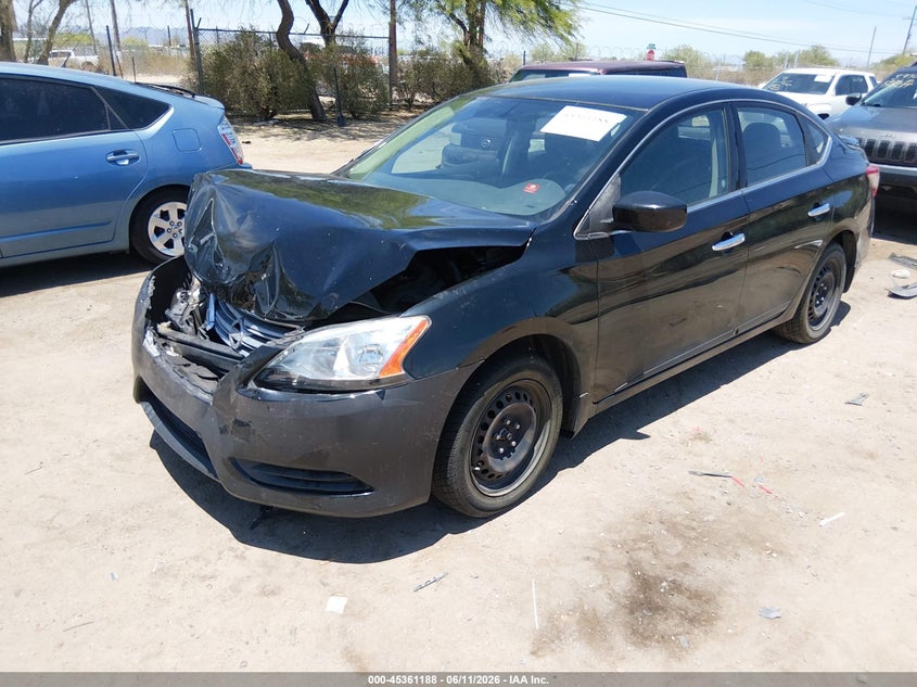 2015 Nissan Sentra VIN 3N1AB7AP7FL644788 IAAI salvage auction — FRONT END, Salvage (Arizona), sold $350 on 2026-07-09 (photo 2)