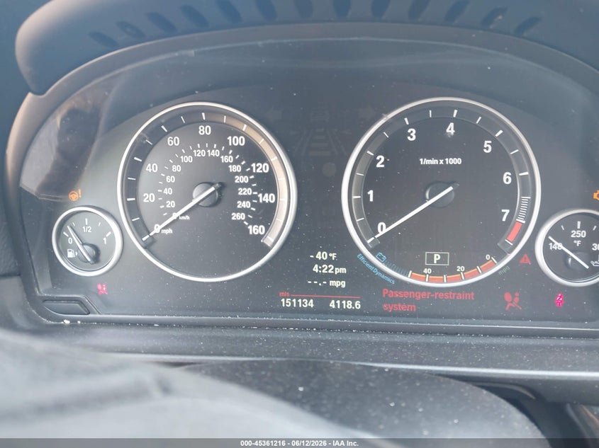 2013 BMW 5er VIN WBAXH5C53DDW14810 IAAI salvage auction — FRONT END, Salvage (New Jersey), sold $575 on 2026-07-27 (photo 7)