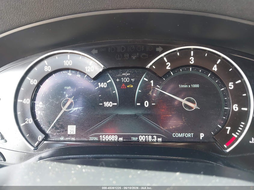 2019 BMW 5er VIN WBAJA7C57KWW26756 IAAI salvage auction — RIGHT SIDE, Clear (Arkansas), sold $6,200 on 2026-07-22 (photo 7)