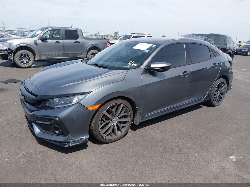 2021 Honda Civic VIN SHHFK7H41MU425365 IAAI salvage auction — RIGHT SIDE, Salvage (Illinois), sold $5,150 on 2026-07-28 (photo 2)