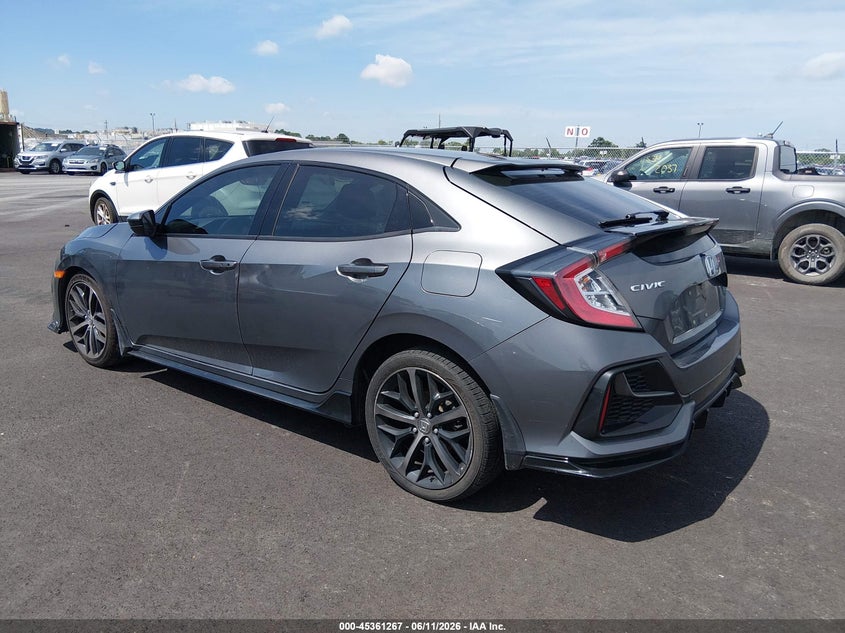 2021 Honda Civic VIN SHHFK7H41MU425365 IAAI salvage auction — RIGHT SIDE, Salvage (Illinois), sold $5,150 on 2026-07-28 (photo 3)