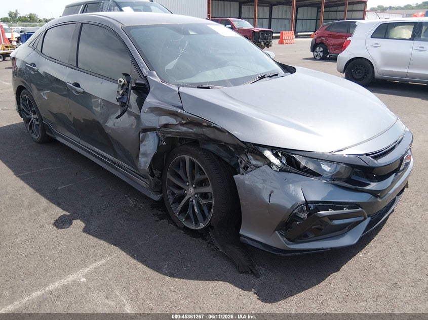 2021 Honda Civic VIN SHHFK7H41MU425365 IAAI salvage auction — RIGHT SIDE, Salvage (Illinois), sold $5,150 on 2026-07-28 (photo 6)