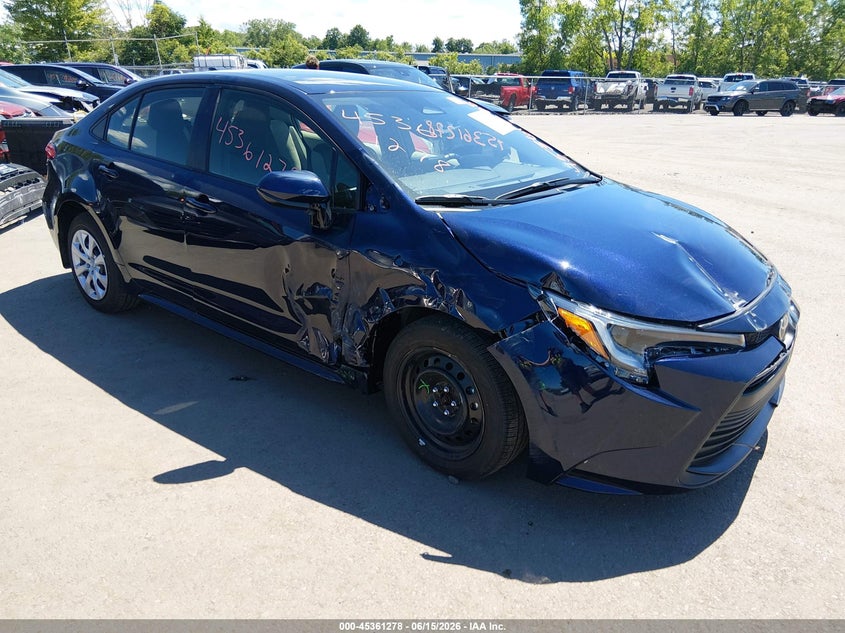 2026 Toyota Corolla VIN JTDBCMFEXT3148279 IAAI salvage auction — FRONT END, Salvage (Ohio), sold $9,900 on 2026-07-14 (photo 1)