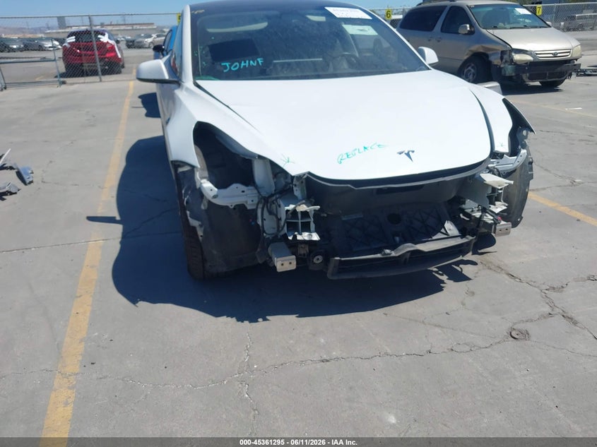 2021 Tesla Model 3 VIN 5YJ3E1EC0MF049200 IAAI salvage auction — FRONT END, Salvage (California), sold $8,600 on 2026-07-29 (photo 6)