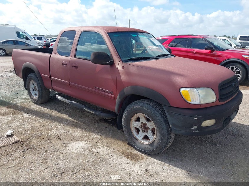 2000 Toyota Tundra VIN 5TBRT3417YS012506 IAAI salvage auction — NORMAL WEAR, Original (Texas), sold $1,000 on 2026-07-08 (photo 1)