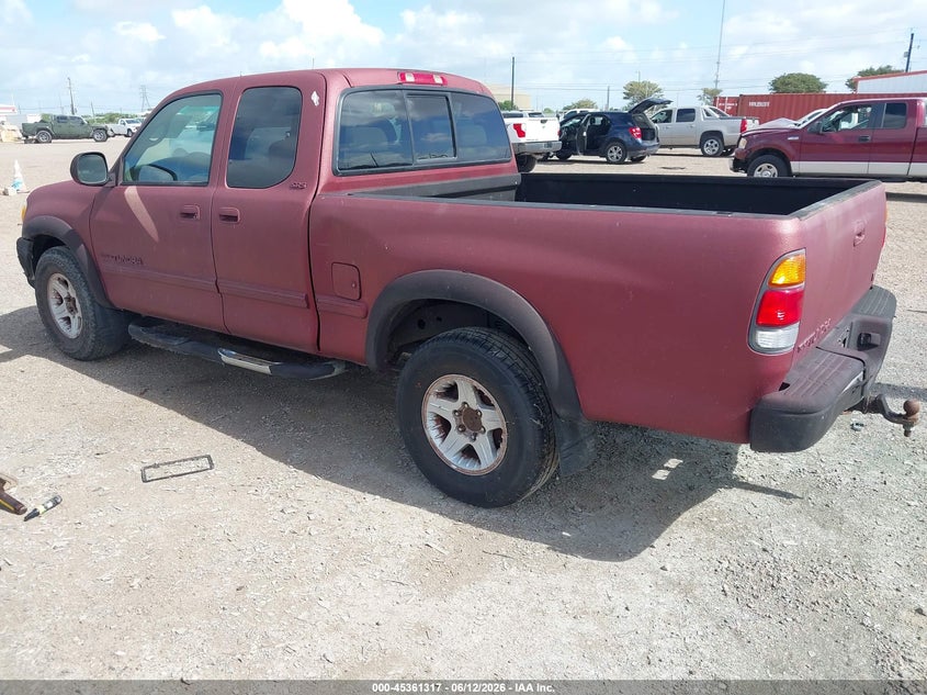 2000 Toyota Tundra VIN 5TBRT3417YS012506 IAAI salvage auction — NORMAL WEAR, Original (Texas), sold $1,000 on 2026-07-08 (photo 3)